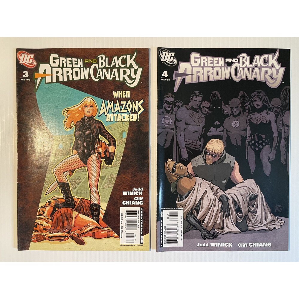 Green Arrow and Black Canary No.3 & 4 (2008) DC Comics • Winick, Chiang
